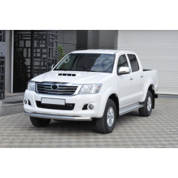 Купити Передній захист ST008 (нерж.) для Toyota Hilux 2006-2015 рр