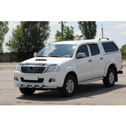 Купити Передній захист ST015 (нерж.) для Toyota Hilux 2006-2015 рр