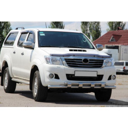 Купити Передній захист ST015 (нерж.) для Toyota Hilux 2006-2015 рр