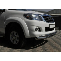 Купити Передній захист ST017 (нерж.) для Toyota Hilux 2006-2015 рр