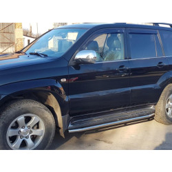 Купити Захист бічного порогу BB004 (2 шт., нерж.) для Toyota Land Cruiser Prado 120
