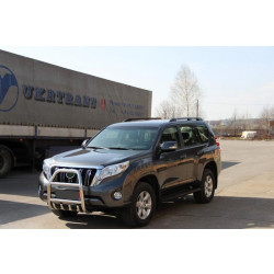 Купити Кенгурятник QT007 (нерж) для Toyota Land Cruiser Prado 150