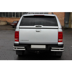 Купити Задні куточки AK003-Double (2 шт., нерж) для Volkswagen Amarok 2010-2022 рр