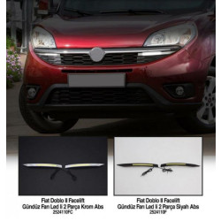 Купить Ходовые огни Хром (2014-2025, LED) для Fiat Doblo II