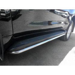 Купити Захист бічного порогу BB004 (2 шт., нерж.) для Toyota Land Cruiser 200