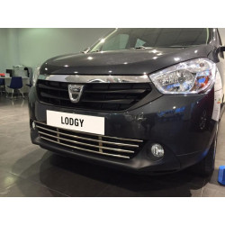 Купить Решетка в бампер (нерж) для Renault Lodgy 2013-2022 гг