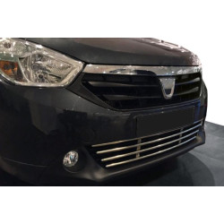 Купить Решетка в бампер (нерж) для Renault Lodgy 2013-2022 гг