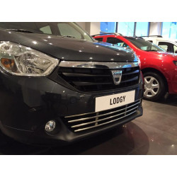 Купить Решетка в бампер (нерж) для Renault Lodgy 2013-2022 гг