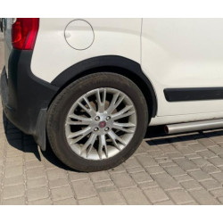 Купити Накладки на арки (4 шт, чорні) 1 бічні двері, ABS-пластик для Fiat Fiorino/Qubo