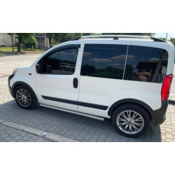 Купити Накладки на арки (4 шт, чорні) 1 бічні двері, ABS-пластик для Fiat Fiorino/Qubo