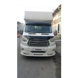 Купити Козирьок на лобове скло (чорний глянець, 5мм) для Ford Transit 2014- рр