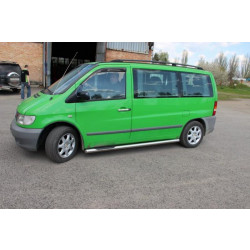 Купити Бічні труби (2 шт., нерж.) d60 для Mercedes Vito W638 1996-2003 рр