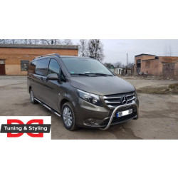 Купити Бічні труби 2 шт., нерж.) d60, Коротка/Середня бази для Mercedes Vito / V-class W447 2014- рр