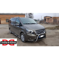 Купити Бічні труби 2 шт., нерж.) d60, Довга база для Mercedes Vito / V-class W447 2014- рр