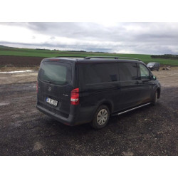 Купить Рейлинги черные ELITE (пласт. ножки) Средняя база (LONG) для Mercedes Vito/V-class W447 2014- гг