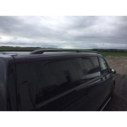 Купить Рейлинги черные ELITE (пласт. ножки) Длинная база (EXTRALONG) для Mercedes Vito/V-class W447 2014- гг