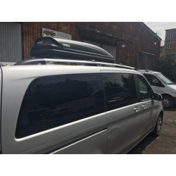 Купити Рейлінги Хром CAN Оригінальний дизайн (метал. ніжки) Середня база (LONG) для Mercedes Vito / V-class W447 2014- рр