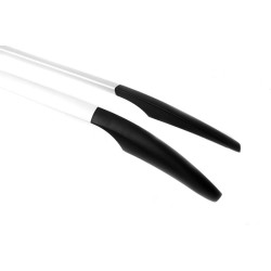 Купити Рейлінги Хром CAN Оригінальний дизайн (метал. ніжки) Довга база (EXTRALONG) для Mercedes Vito / V-class W447 2014- рр