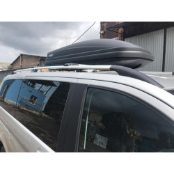 Купити Рейлінги Хром CAN Оригінальний дизайн (метал. ніжки) Довга база (EXTRALONG) для Mercedes Vito / V-class W447 2014- рр