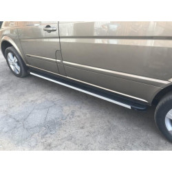 Купить Боковые пороги Maya V1 (2 шт., алюминий) Длинная база для Mercedes Viano 2004-2014 гг