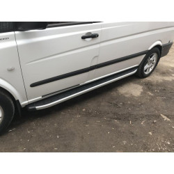 Купить Боковые пороги Fullmond (2 шт, алюм) Длинная база для Mercedes Vito/V-class W447 2014- гг