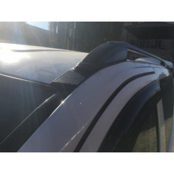 Купить Рейлинги черные Skyport (сплошной метал) Длинная база (EXTRALONG) для Mercedes Viano 2004-2014 гг