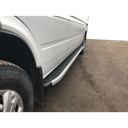 Купити Бокові пороги Fullmond (2 шт., алюм) Середня база для Volkswagen LT 1995-2006 рр