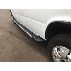 Купити Бокові пороги RedLine V1 (2 шт., алюміній) Довга база для Volkswagen LT 1995-2006 рр