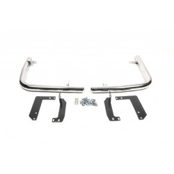 Купить Боковые трубы за задним колесом угловые (2 шт, нерж) ExtraLong для Mercedes Sprinter W907/W910 2018- гг