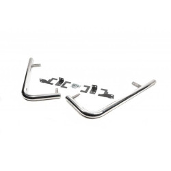 Купить Боковые трубы за задним колесом угловые (2 шт, нерж) ExtraLong для Mercedes Sprinter W907/W910 2018- гг