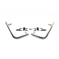 Купить Боковые трубы за задним колесом угловые (2 шт, нерж) Long для Mercedes Sprinter W907/W910 2018- гг