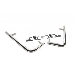 Купить Боковые трубы за задним колесом угловые (2 шт, нерж) Long для Mercedes Sprinter W907/W910 2018- гг