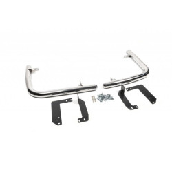 Купить Боковые трубы за задним колесом угловые (2 шт, нерж) Средняя для Mercedes Sprinter W907/W910 2018- гг