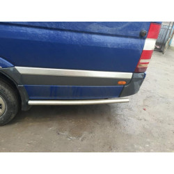 Купить Боковые трубы за задним колесом (2 шт, нерж) Long база, 60мм для Mercedes Sprinter W907/W910 2018- гг