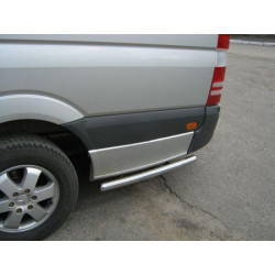 Купить Боковые трубы за задним колесом (2 шт, нерж) ExtraLong база, 60мм для Mercedes Sprinter W907/W910 2018- гг