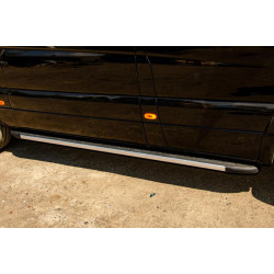 Купити Бокові пороги Duru (2 шт., алюміній) Середня база для Volkswagen Crafter 2006-2016 рр