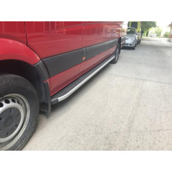 Купити Бокові пороги Fullmond (2 шт., алюм) Long/ExtraLong для Volkswagen Crafter 2006-2016 рр