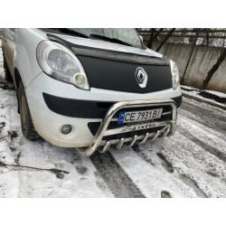 Купить Кенгурятник WT003/004 (нерж.) без надписи, 60 мм для Renault Kangoo 2008-2020 гг