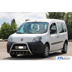 Купить Кенгурятник WT003/004 (нерж.) без надписи, 60 мм для Renault Kangoo 2008-2020 гг