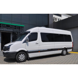 Купить Боковые трубы (2 шт, нерж) d60, короткая база для Volkswagen Crafter 2006-2016 гг