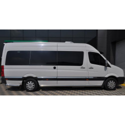 Купить Боковые трубы (2 шт, нерж) d70, короткая база для Volkswagen Crafter 2006-2016 гг