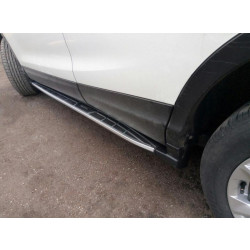 Купити Бокові пороги Оригінал V2 (2 шт) для Nissan Qashqai/Rogue Sport 2014-2021 рр