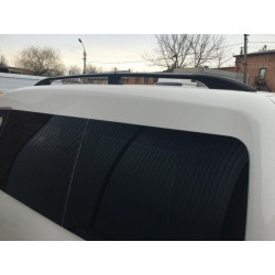 Купити Рейлінги чорні Максі база, Металличиские ніжки для Volkswagen Caddy 2010-2015 рр