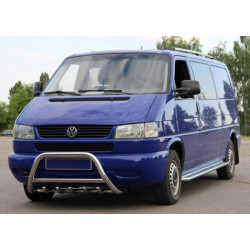 Купить Кенгурятник WT003 (нерж) 60мм, с надписью для Volkswagen T4 Caravelle/Multivan