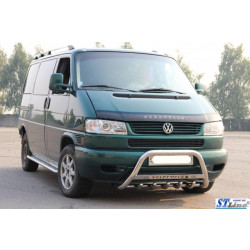 Купить Кенгурятник WT003 (нерж) 60мм, с надписью для Volkswagen T4 Caravelle/Multivan