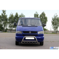 Купить Кенгурятник WT003 (нерж) 60мм, без надписи для Volkswagen T4 Transporter