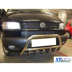 Купить Кенгурятник WT003 (нерж) 60мм, без надписи для Volkswagen T4 Caravelle/Multivan