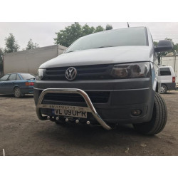 Купити Кенгурятник WT003 (нерж) 60 мм, без напису для Volkswagen T5 2010-2015 рр