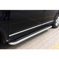 Купить Боковые пороги Maydos V2 (2 шт., алюминий -2025 нерж) Только на короткую базу для Volkswagen T5 2010-2015 гг