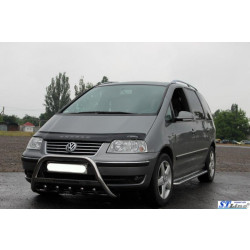 Купити Кенгурятник WT003 (нерж) 60 мм, з написом для Volkswagen Sharan 2010- рр